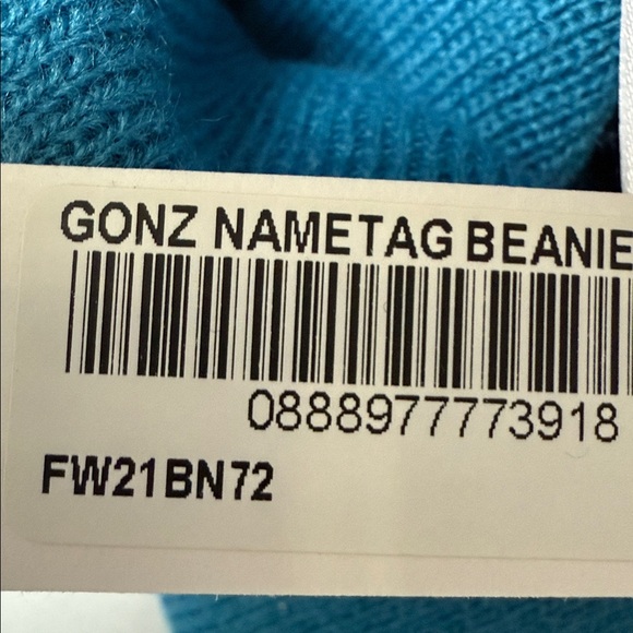Supreme Gonz Nametag Beanie - Teal - Picture 3 of 3